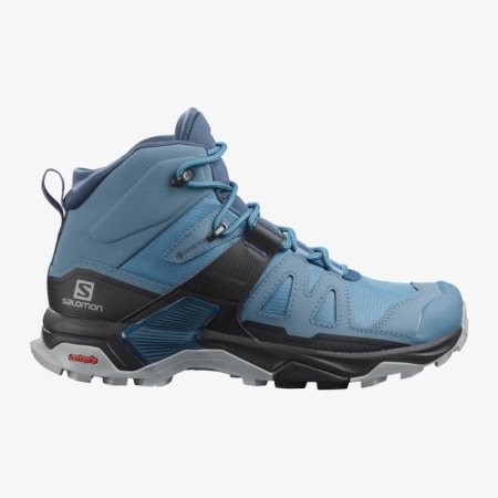 Salomon X ULTRA 4 MID GORE-TEX Womens Hiking Boots Blue UK XZJH